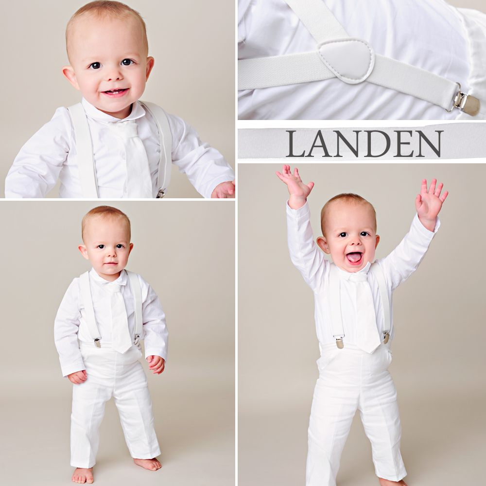 baby boy linen christening outfit