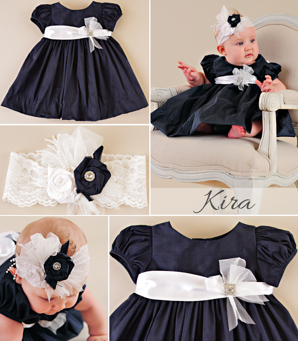 infant navy blue dress