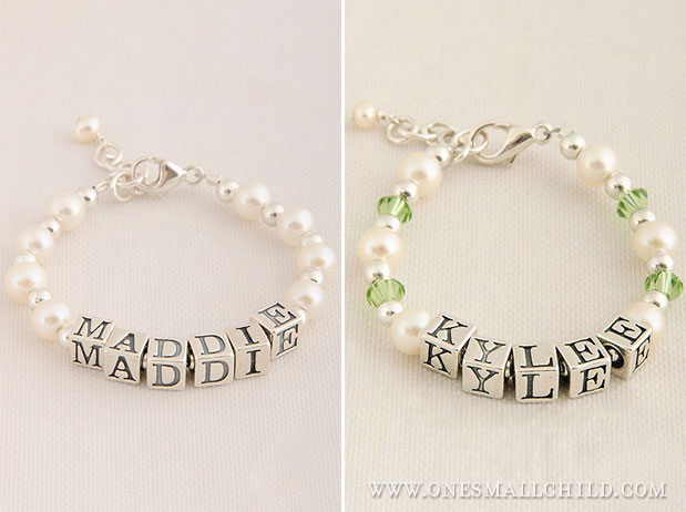 lot of 17 beaded baby bracelets - baby shower favors, glass markers | eBay