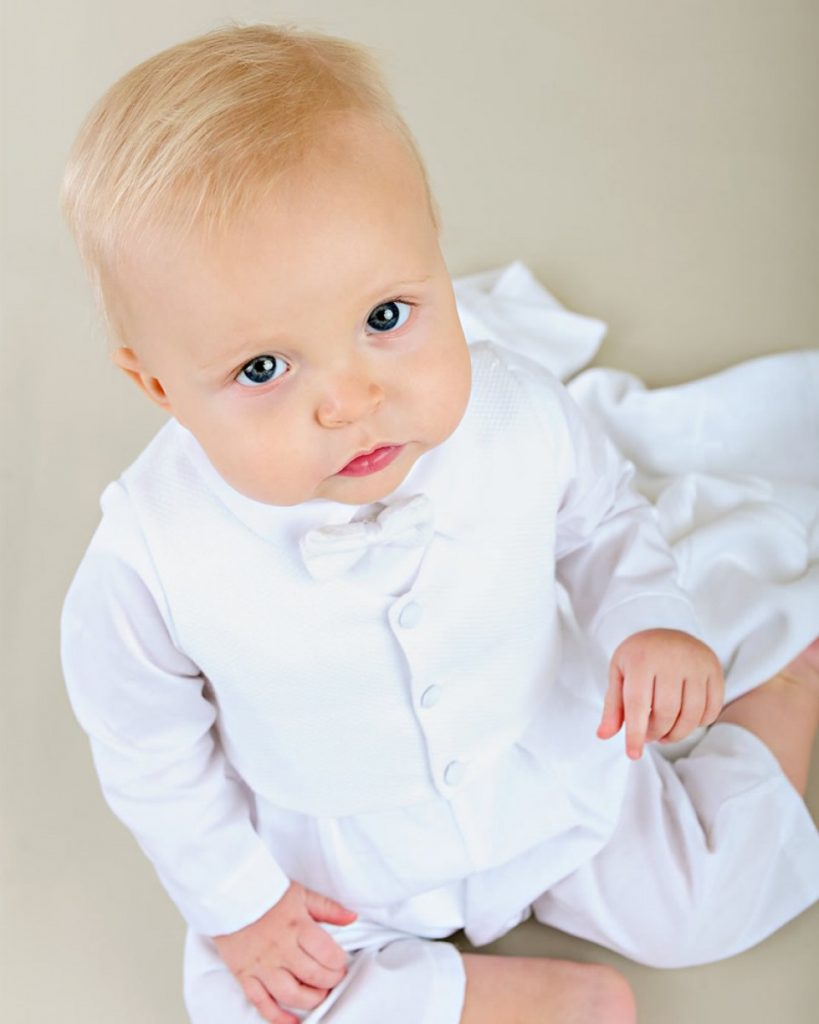 Baptism Outfits for Boys - Booties - Hat | Christening Outfit Boy ...