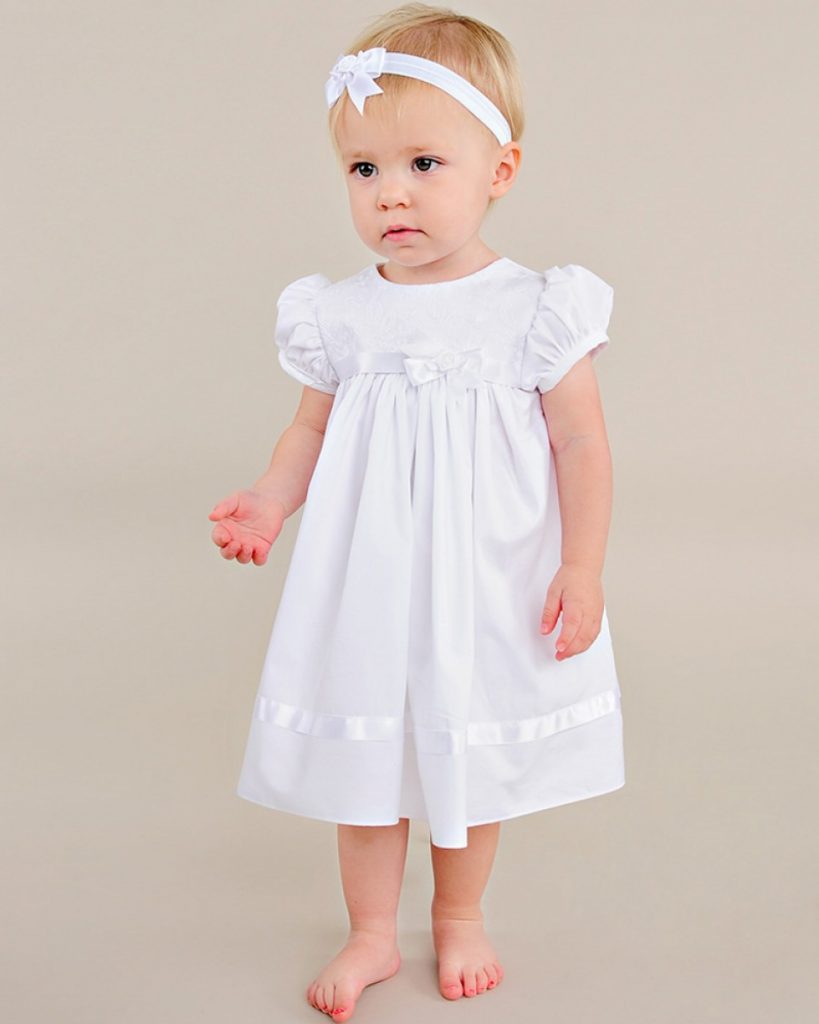 infant girl baptism dress