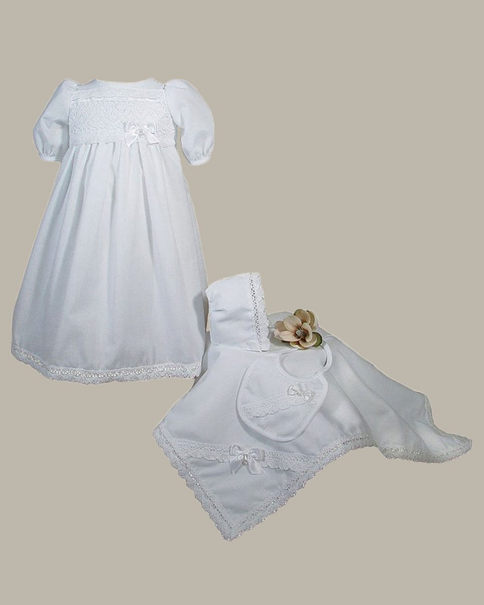Girls Preemie Dress Christening Gown 