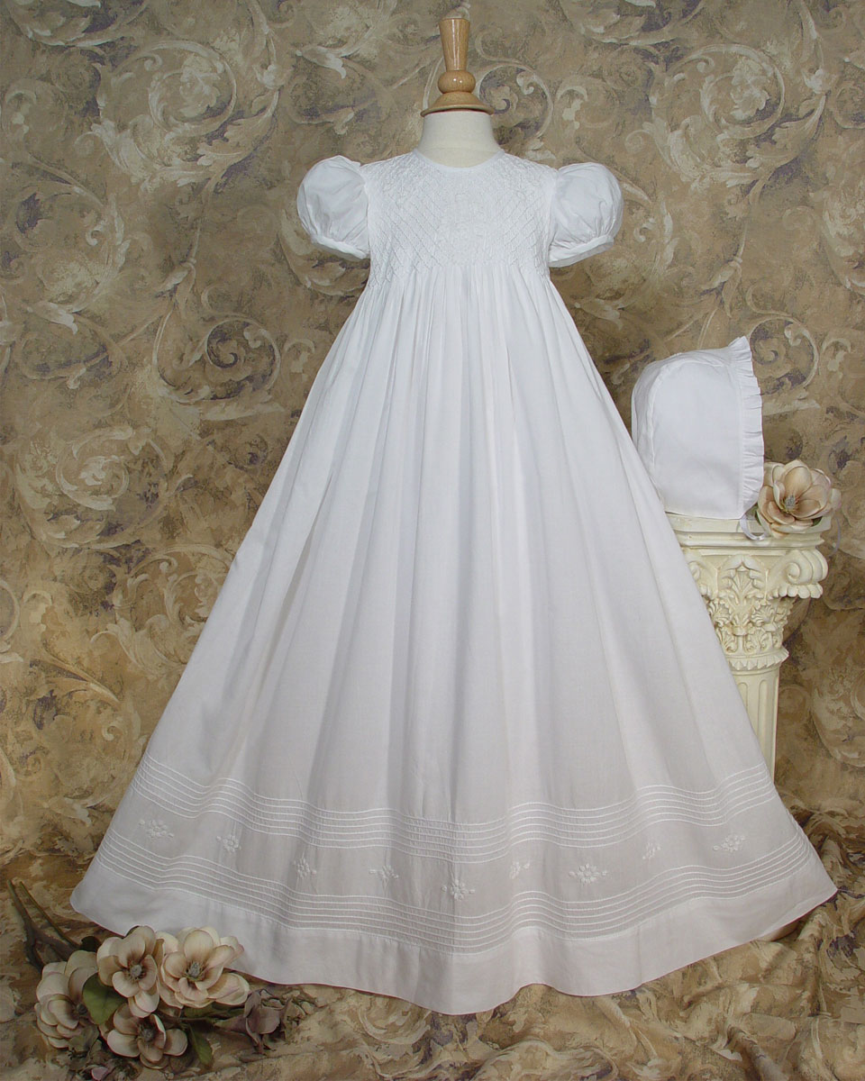 cotton baptism dress