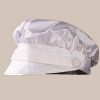 Boys Silk Dupioni Vested Christening Baptism Coverall with Hat - One Small Child