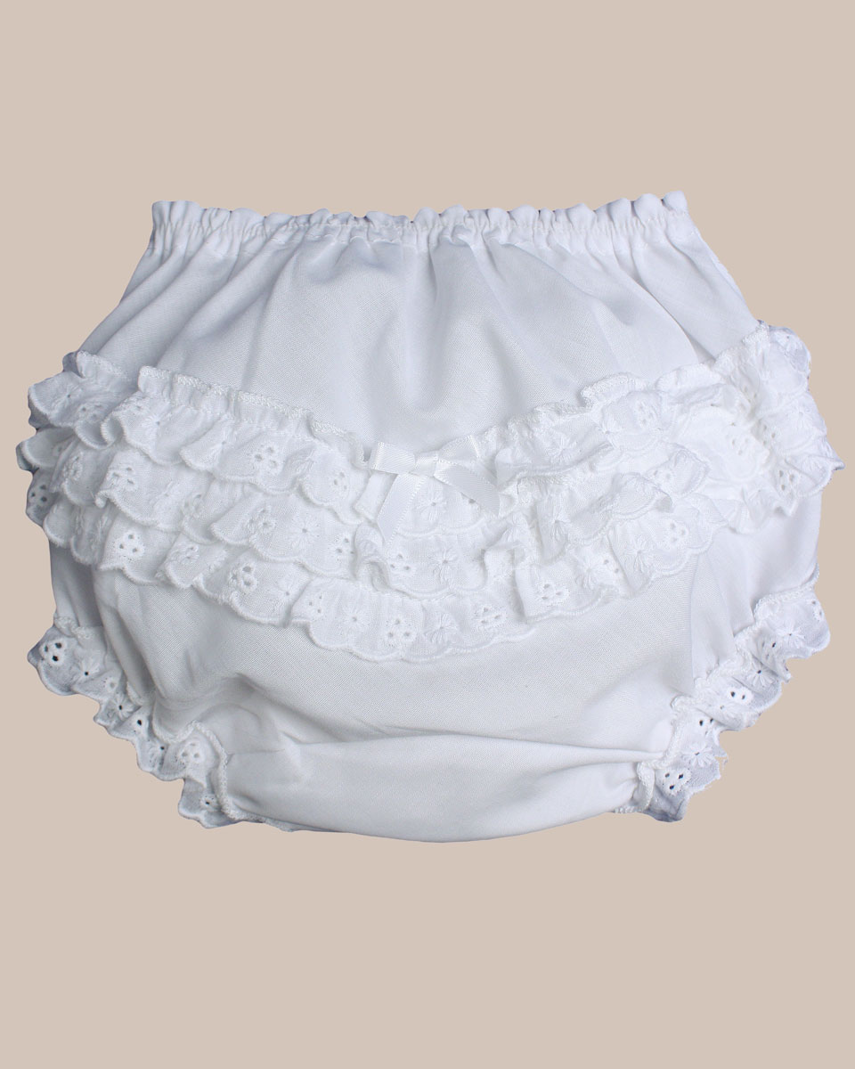 Beautiful, Soft, Ruffled Diaper Cover or Bloomers for Baby Girl's